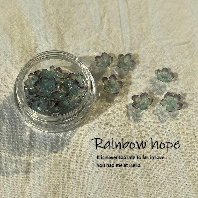 

Antique Contrasting Colors Small Flower Acrylic Nail Art Jewelry Patch Diy Wearing Nail Material Manual Embellishment Material
