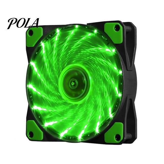 Case Fan 15 LED Lights Hydraulic Bearing Long Service Computer Life Silent 3Pin 4Pin