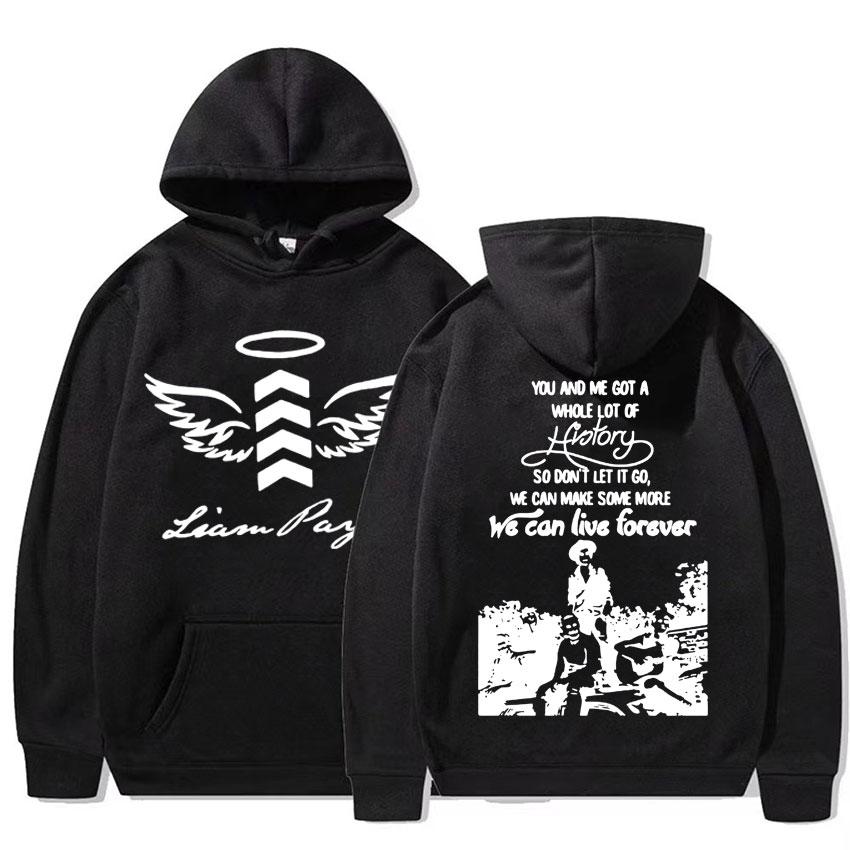 Liam Payne We Can Live Forever Hoody Liam Payne Rest In Peace 1993-2024 Hoodie Men Women Hip Hop Oversized Sweatshirt Streetwear