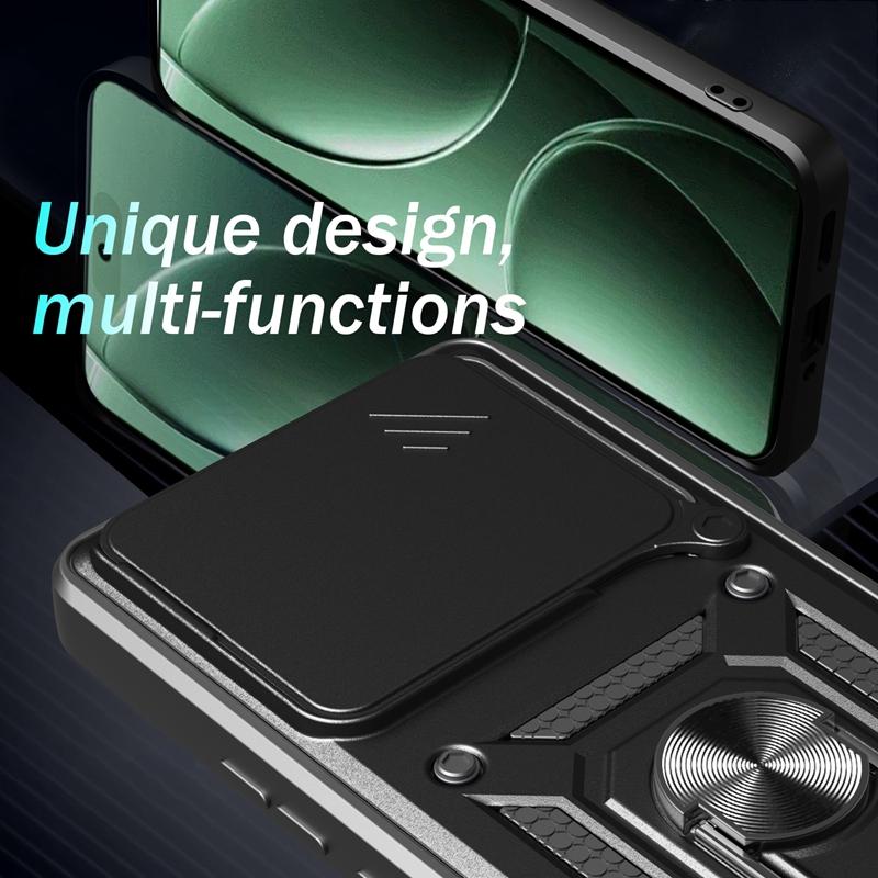 For POCO F7 Pro Case Car Magnetic Ring Stand Holder Phone Case For Xiaomi Mi Poco F7 Pro F7Pro Slide Camera Armor Back Cover