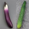 Realistic Simulation Vegetables Ornament Artificial Fake Cucumber Eggplant Vegetable Model Decorative Festive Party Photo Props