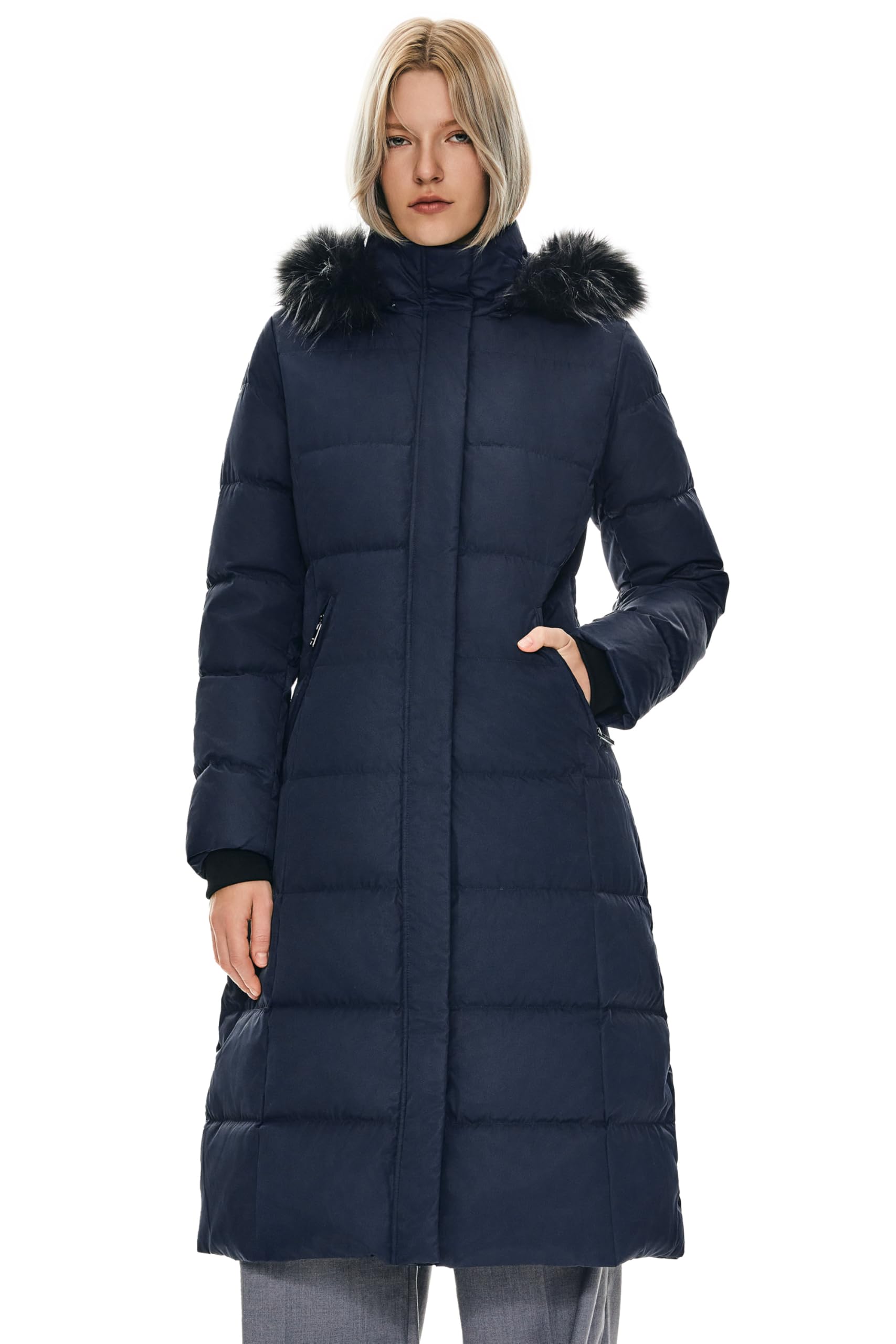 

Orolay Down Perfect for and Formal Fall and Winter Women s Jacket, Knee-Length, Warm, Thick, Warm, Windproof, Multi-functional, Slimming, School,