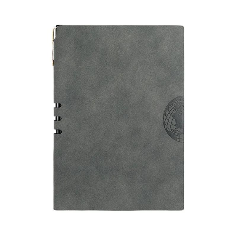 A5 Retrô Couro Genuíno Livro Material de Escritório Escola Caderno PU Bloco de Notas Diário Jornal de Negócios Planejador Papelaria Livro de Anotações