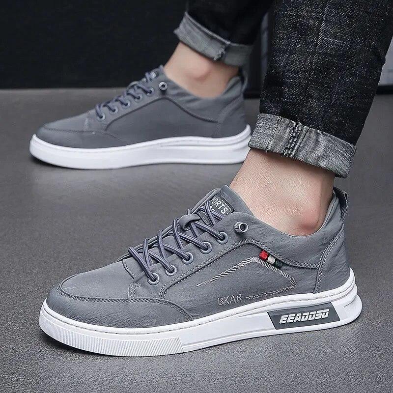 Pánske ležérne tenisky šnurovacie trendy originálne ležérne ploché topánky pre mužov letné pohodlné plátené topánky Tenis Masculino