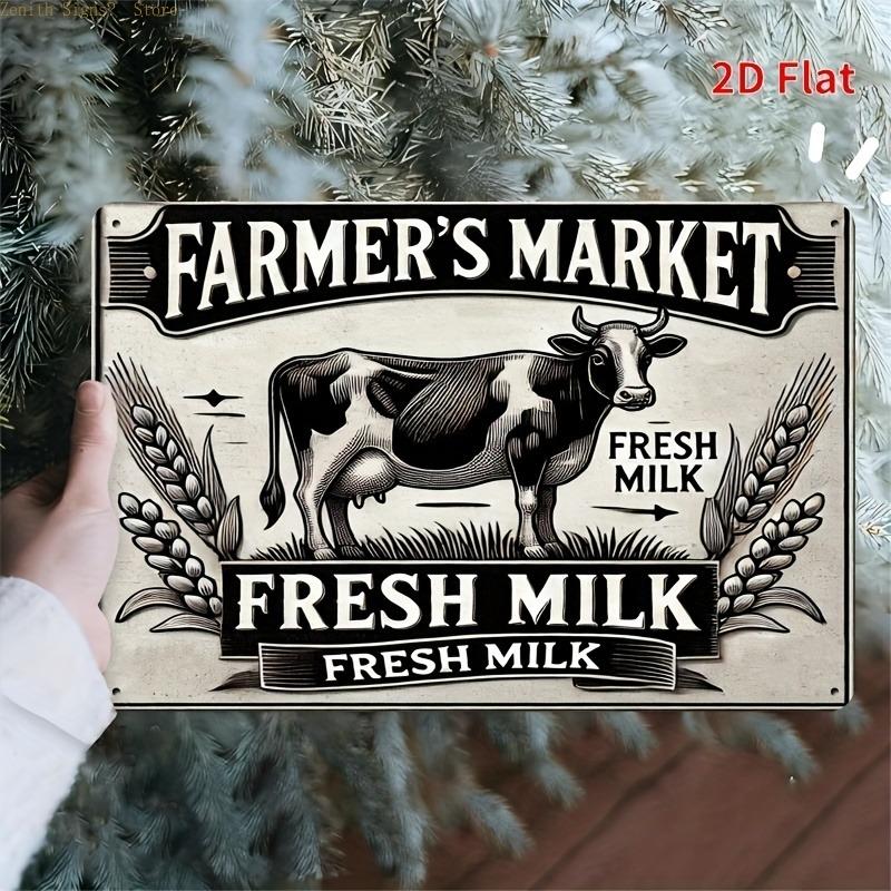 2D Vintage Iron Metal Tin Sign with Advanced Protective Coating and Universal Design Theme Perfect for Home Office