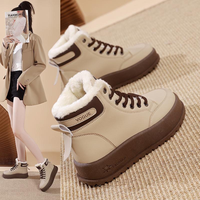 Shoes women's high-top shoes 2025 new autumn platform popular versatile board shoes casual sports shoes women KT-2810