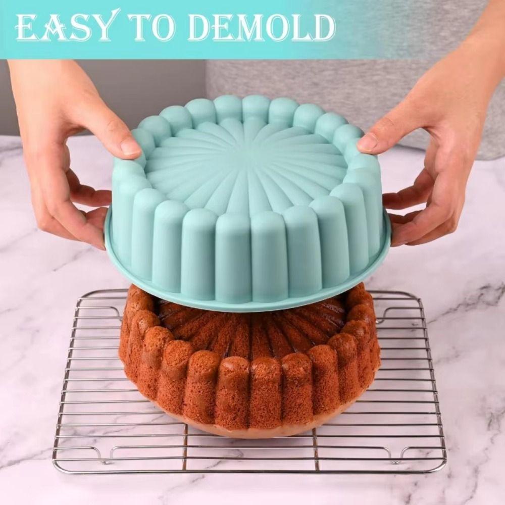 Heat Resistant Silicone Cake Mold Creative Cake Baking Mold Round Cake Mold  Kitchen Bakeware