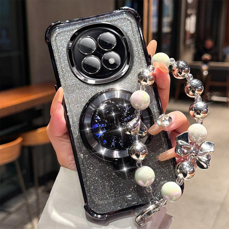 2026 New Year's model is suitable for Redmi note15 mobile phone case note14Pro + money soon rotating gyro bracket