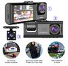 Three Recording Driving Recorder 1080P Large Wide-angle Three Lens Car Recorder Reverse Visibility
