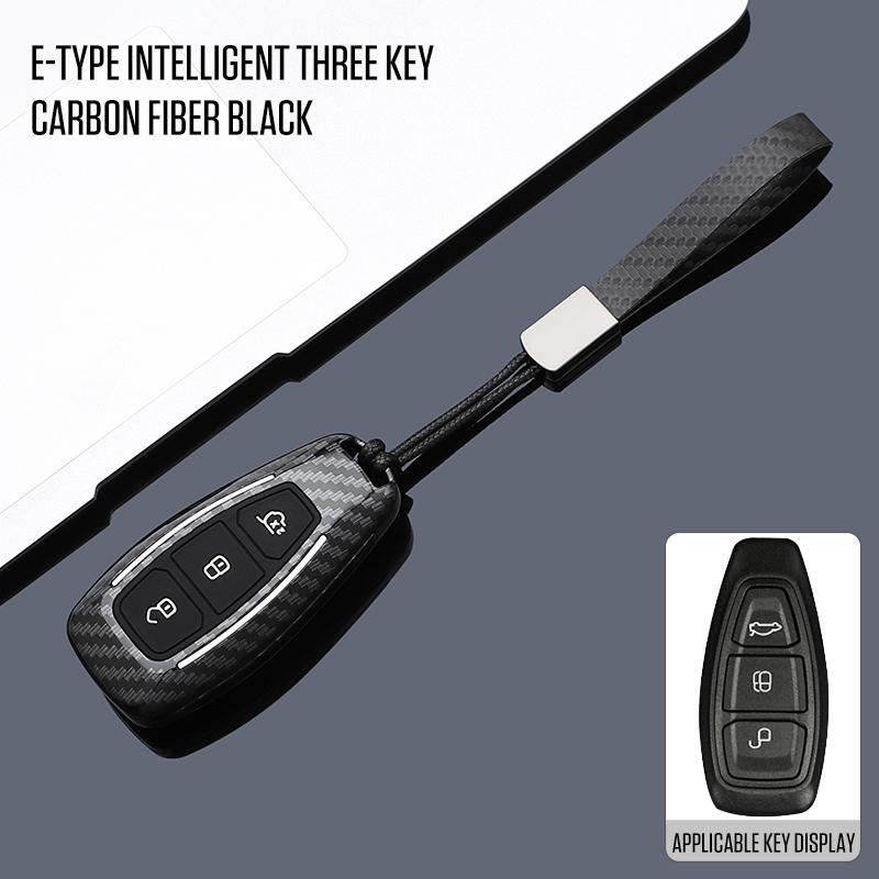 Interior Mouldings Car Smart Key Case Cover For Ford Focus 3 4 ST Mondeo MK3 MK4 Fiesta Fusion Kuga Ecosport Protect Fob Keychai