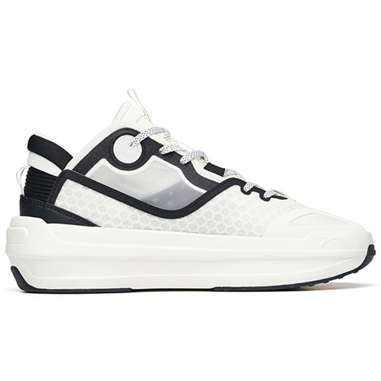 Anta C37 2.0 Comfortable Lightweight Mid-Top Sneakers Men Sneakers White Black 912228082-4