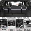 AUCELI Car Trunk Organizer, Backseat Hanging Large Storage With Adjustable Straps, Waterproof Collapsible Cargo Bag With 4 Pockets, Sturdy Space