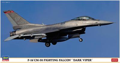 Hasegawa US Air Force Fighting Falcon Dark Viper Plastikmodell 07522 1/48 F-16CM-50