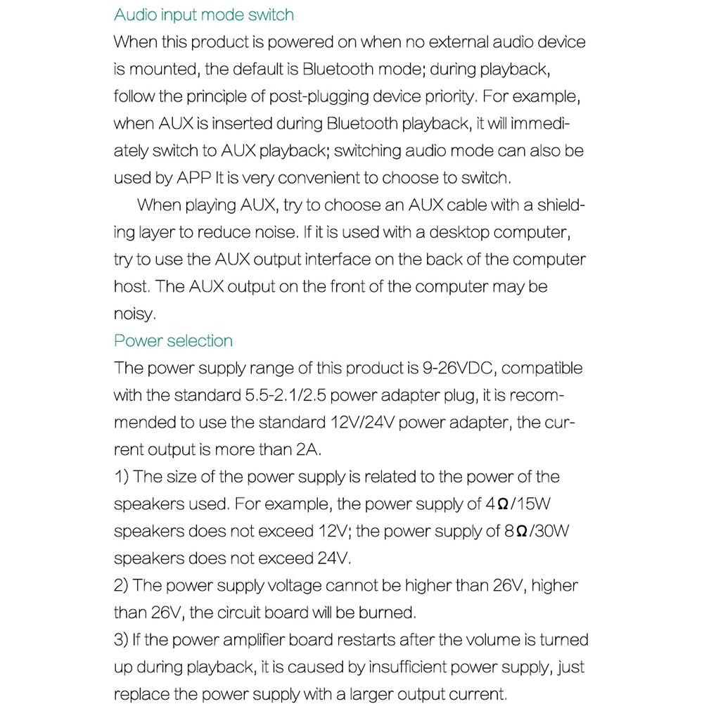 Channel Audio Stereo Subwoofer Amplifier Board APP Control Audio Amplifier Board Stereo HiFi Speaker Module Kit