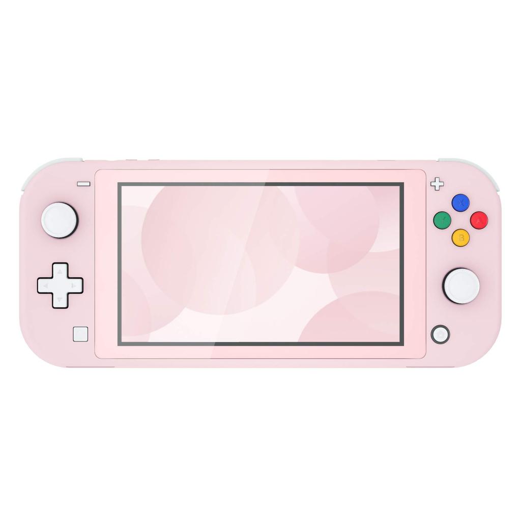 eXtremeRate Custom Case Cover for Switch Nintendo Switch Lite Controller Repair Kit with Pure Color DIY Compatible Case Shell for Switch Lite Blossom