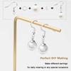 Earrings Kit Handmade DIY Jewelry Pendant Basic Accessories Big Ear Hook Blockage Single Circle for Earring Making Repair TMZ