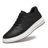 Men's White Sports Casual Shoes: Spring/Autumn Style, Thick Sole, Youthful, Versatile, Fashionable, Comfortable Board Shoes.