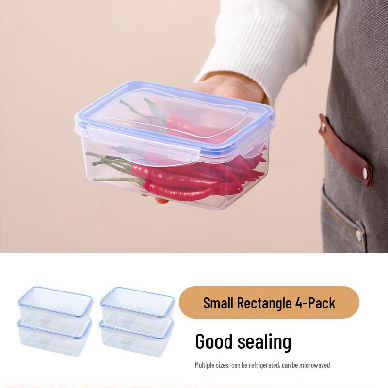 HOCUF Microwavable Sealed Plastic Food Storage Containers 4-pack