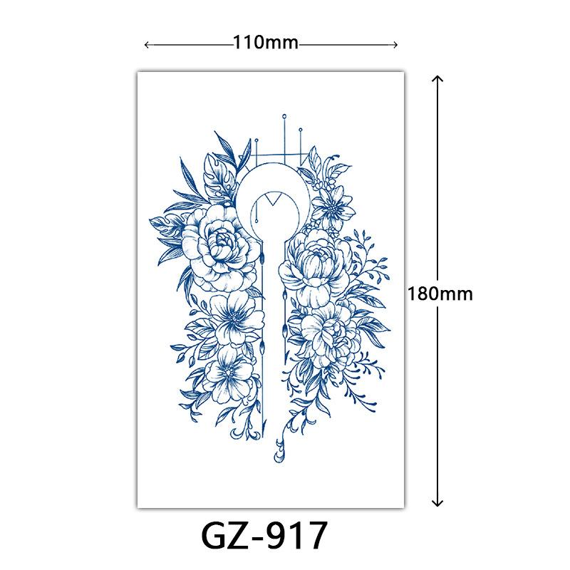 Juice Tattoo Stickers, Herbal Tattoo Stickers, Semi-Permanent English Letter Tattoo Stickers Tattoo