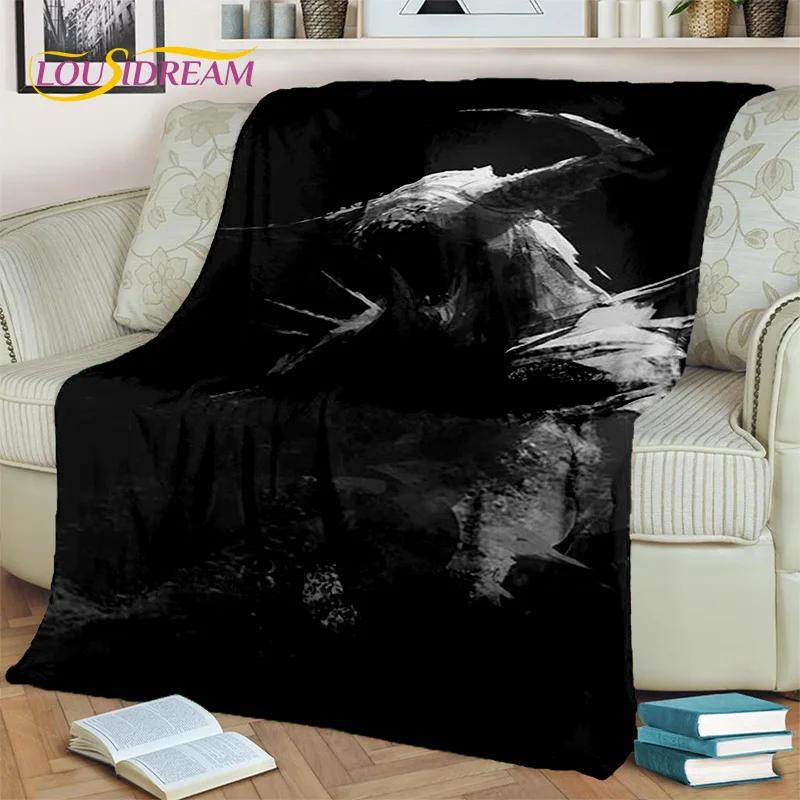 Horror Gothic Skull Ghost Cartoon  Blanket,Soft Throw Blanket for Home Bedroom Bed Sofa Picnic Travel Office Cover Blanket Kids