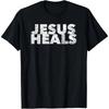 Jezus Geneest Grappige Gebedsgenezer Genezing T-shirt Print Origineel Ontwerp Cadeaus T-shirts Vintage T-shirt Camisas