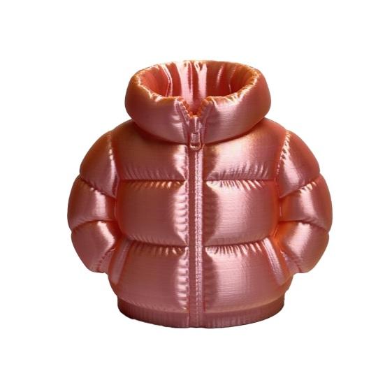 Yousheng Down Jacket Pen Holder, 3D Printed Funny Puffer Jacket Pencil Cup, Small Desk Organizer Storage Box for Home Office Desktop Decor