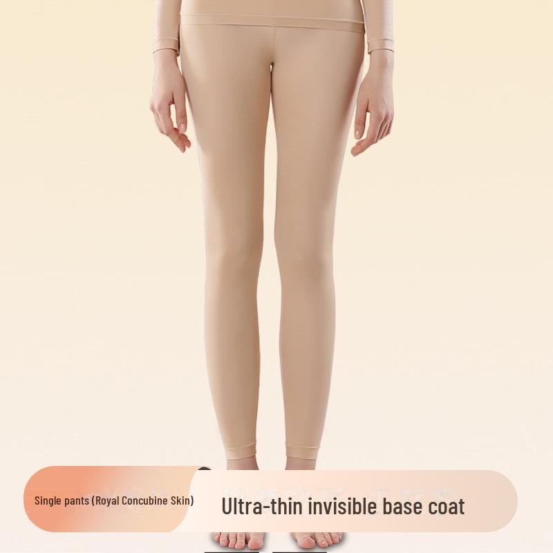 Women's Seamless Thermal Underwear Set: Skin-Beautifying, High-Elastic, Long-Sleeved Top & Pants