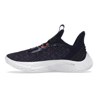 Curry Brand Curry Flow 9 We Believe Herren-Sneaker Blau Mitternachtsblau Orange 3025684-406