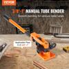 Pipe Tube Bender, 3/8" to 1" OD Manual Pipe Tube Bender with 7 Bending Dies, 180° Copper Aluminum Pipes Bending Tools for HVAC Air Conditioning
