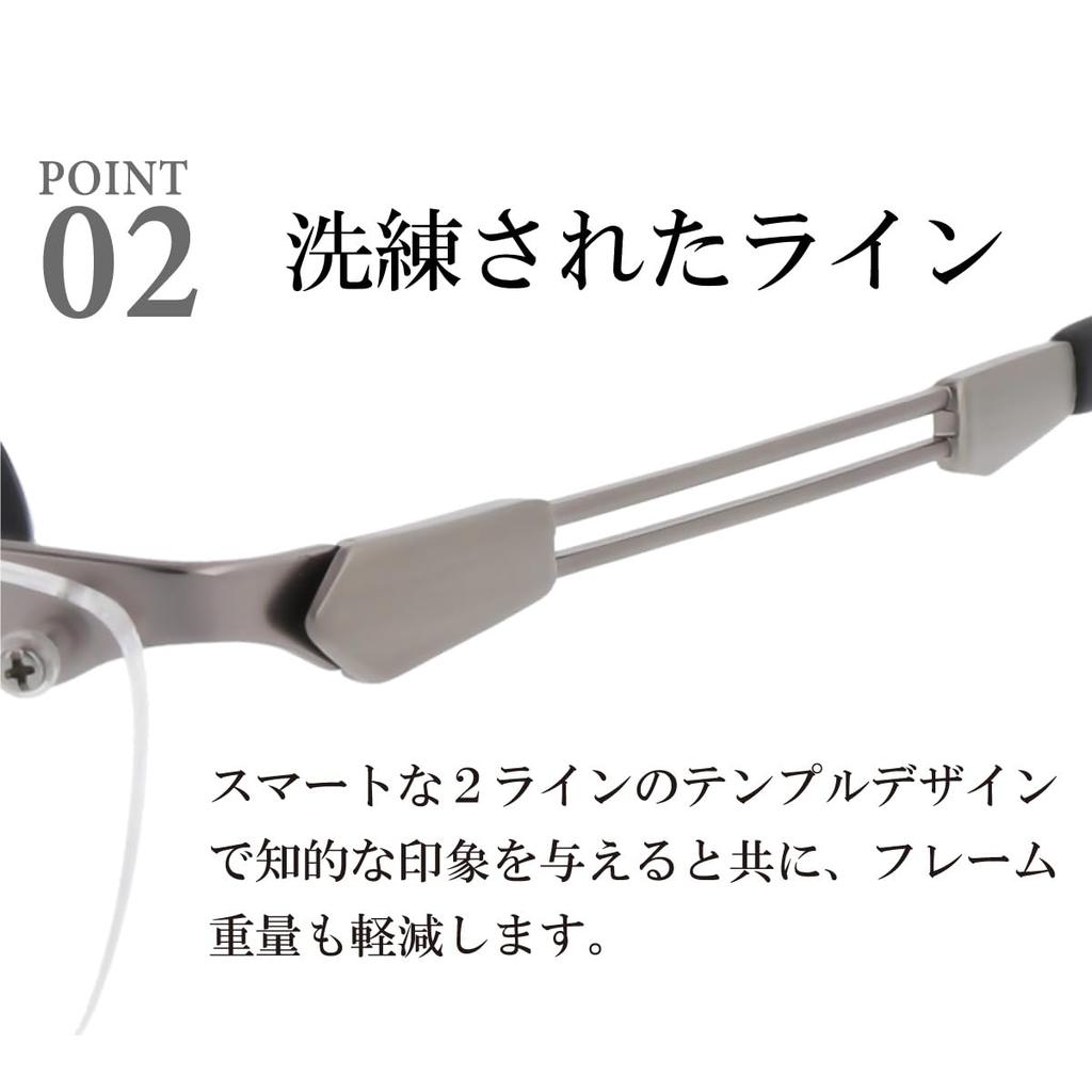 FEEL LIFE Reading Glasses Blue Matte FLM-002-2+1.50 Men's