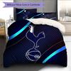 Tottenham Hotspur FC Pattern Bedding Home Decoration Birthday Gift (1 * Duvet Cover + 2 * Pillowcase, Without Core)
