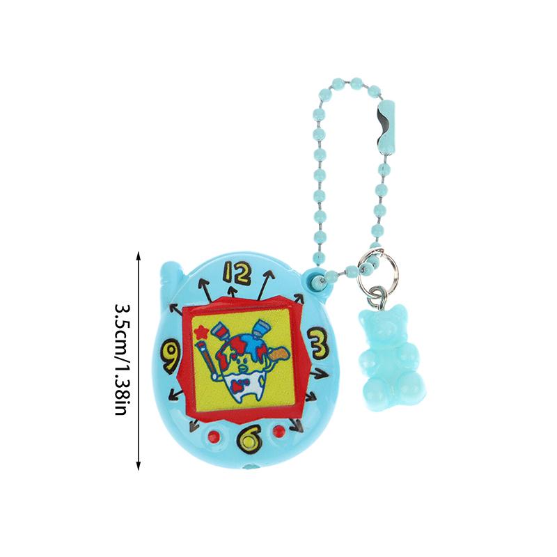 Tamagotchi Kočka Medvěd Klíčenka Realistické Elektronické Zvířátko Korálkový Náhrdelník Přívěsek Kroužek na Klíče Šperk Dekorace na Tašku