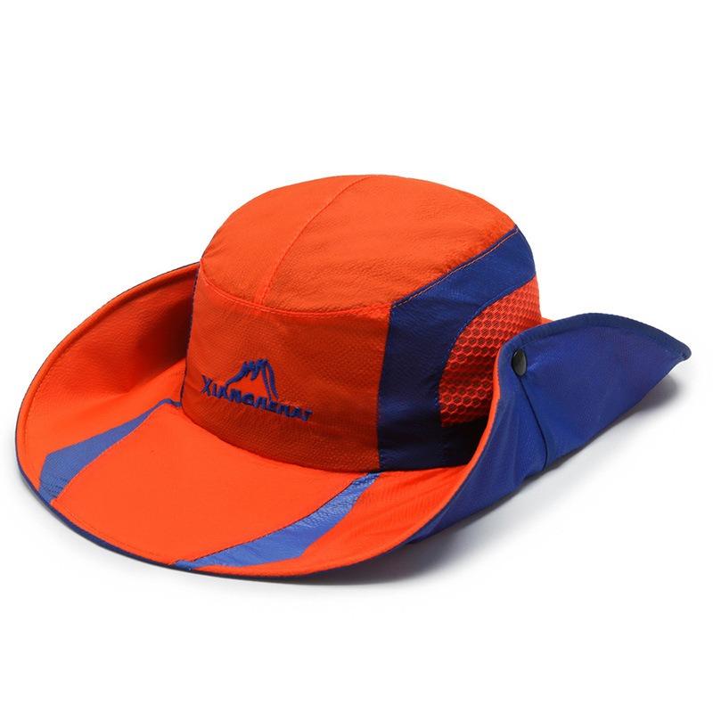 New bucket hat summer mountaineering windproof women's sun protection breathable light sun protection fishing