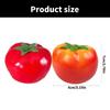 Set of 2 Decorative Tomato Faux Tomatoes Durable Artificial Vegetables for Table Centerpieces and Holiday Decors