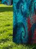 [Printed Design - Not Textured] Navy Collar with Red Gradient Fractal Spiral Swirl All-Over Print Men'S Polo Shirt