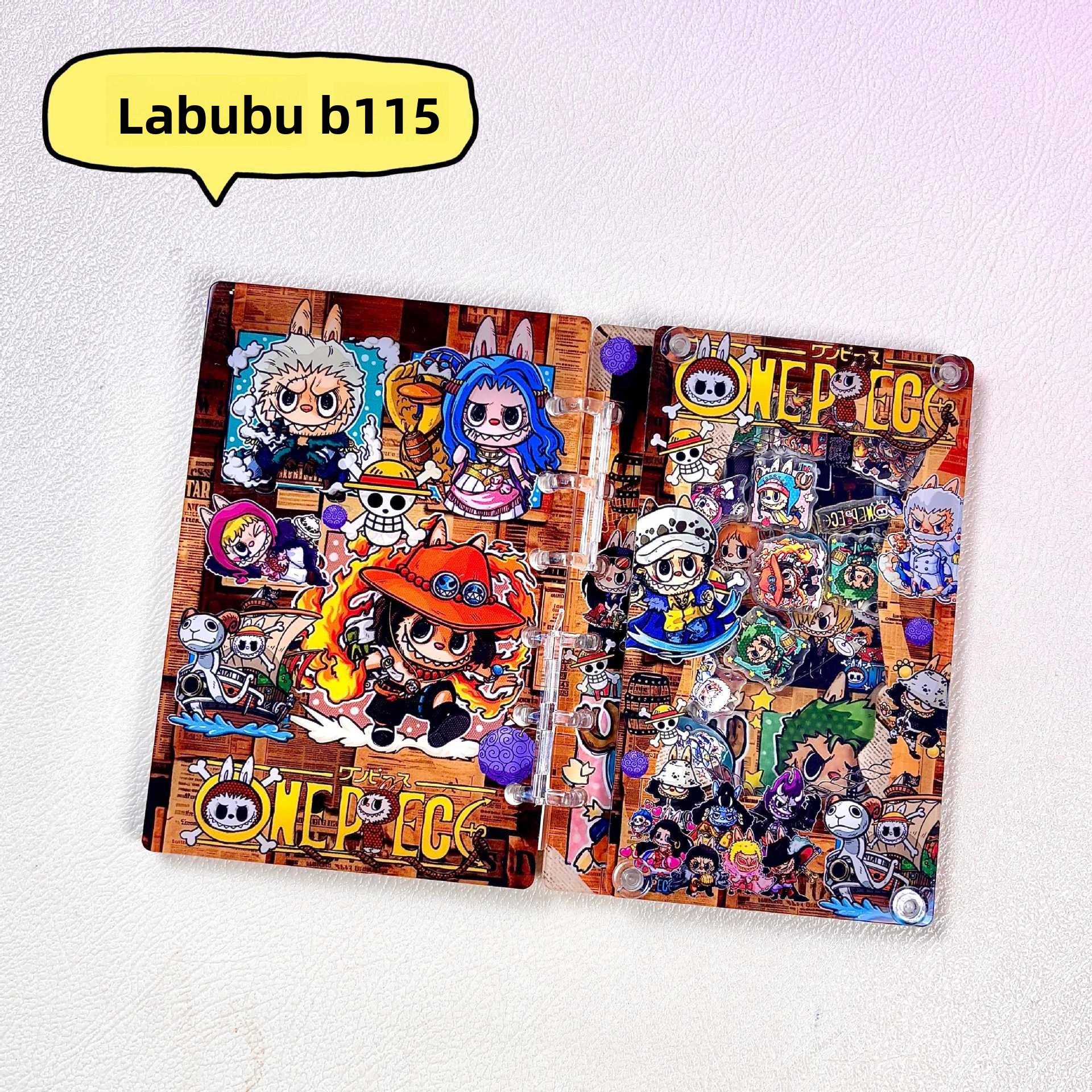 

A7 Shake Book Rab Acrylic Notes Loose-leaf Book High Value Student Shake Music Notepad Notes A7【10*14cm】