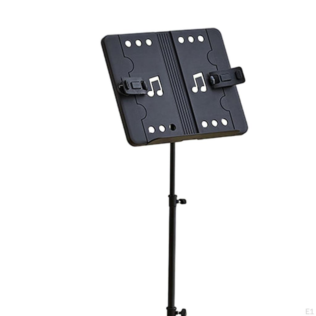 Folding Music Stand for Violin Players, Adjustable Desktop Book Holder Performance