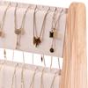 Wood Jewelry Display Stand Rack Functional Wood Jewelry Display Shelf Effective Pendant Accessory Storage Holder