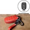 Genuine Leather Key Case for Hyundai Models: Elantra, Santa Fe, ix35, Verna, Mistra, Lafesta, and Sonata
