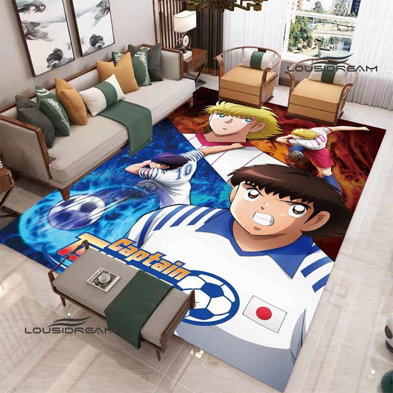 2026 Captain Tsubasa Cartoon Carpet Living Room Bedroom Carpet Balcony Bathroom Non-slip Door Mat Photography Props Birthday Gift