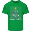 Fitness Merry Fitmas Christmas Tree Gym Unisexs Light Cotton TShirt
