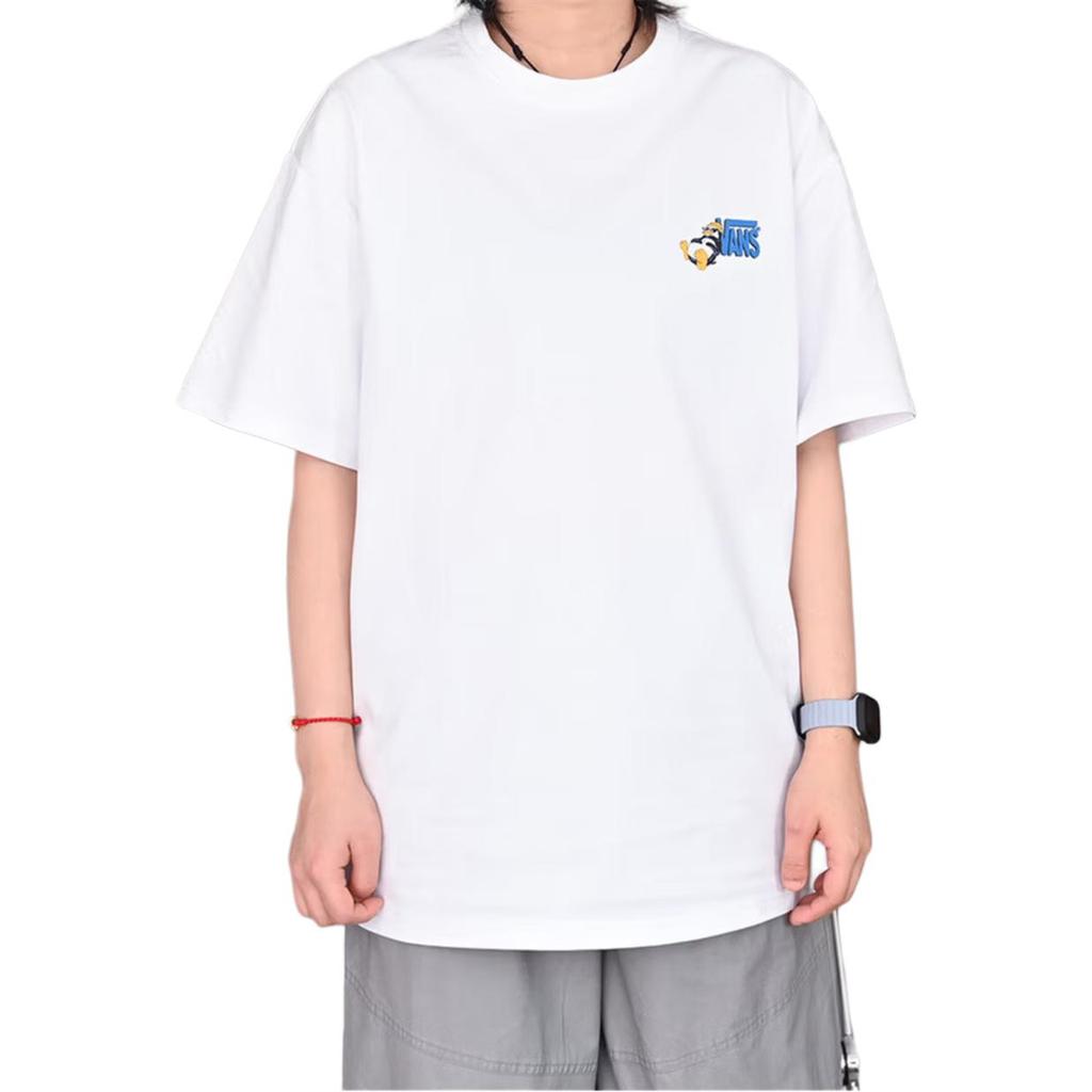 Men's Vans T-Shirts Unisex White Crew Neck Moderate
