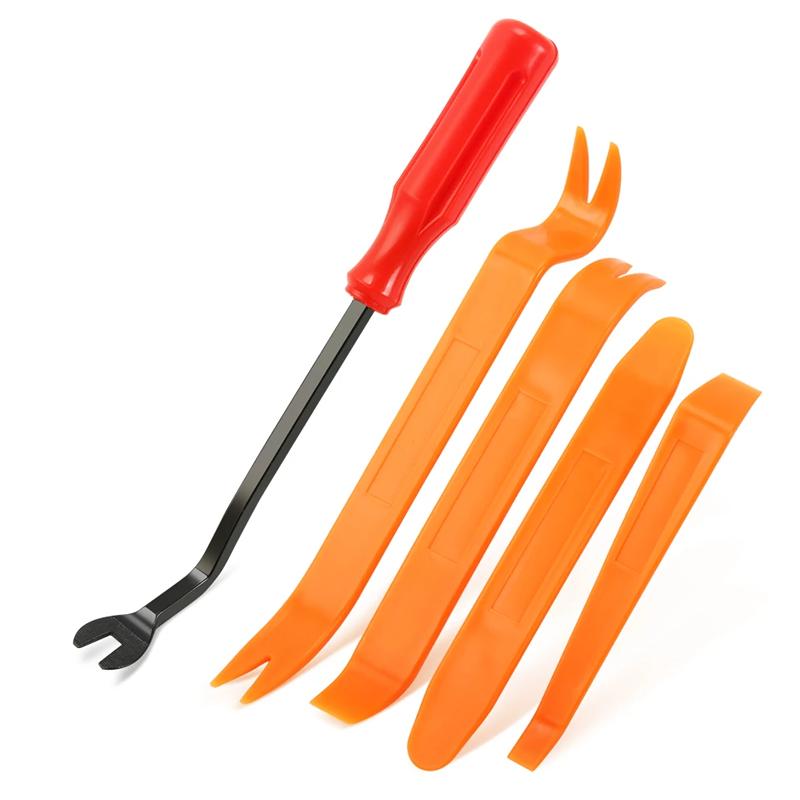 5pcs Car Headlight Repair And Installation Pliers, Metal Door Clamp Panel Decoration Removal Tool