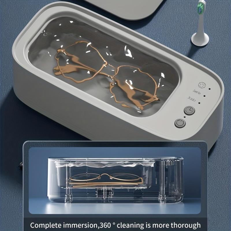 1pcs Portable Ultrasonic Cleaning Machine for Glasses and Jewelry  USB Charging, Household Cleaning Supplies