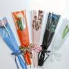 [Tulip Gift Bags] 50pcs Tulip Flower Gift Bags, Polypropylene Floral Packaging, Assorted Transparent For Valentine's Day, Weddings, and Events