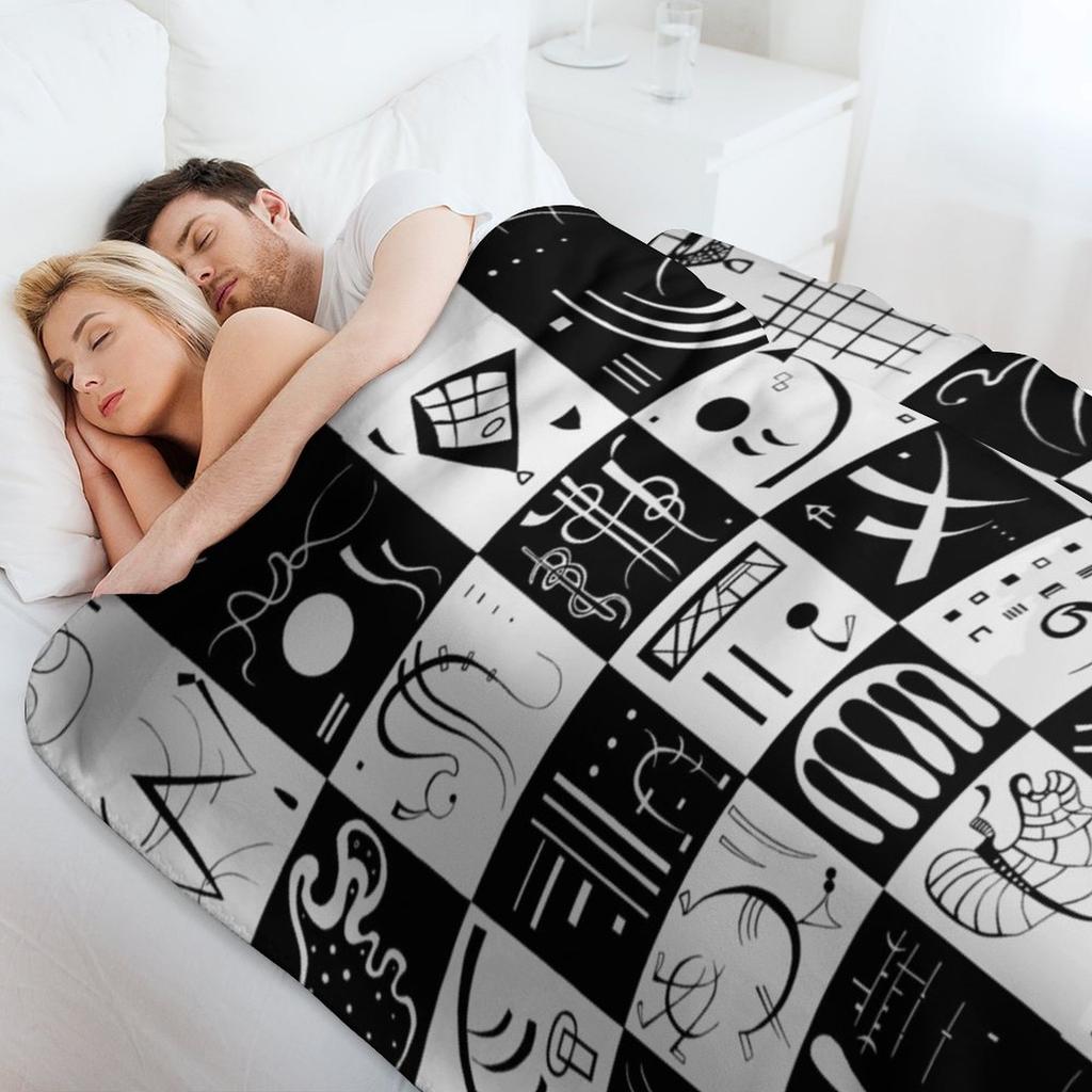 Trente, by Kandinsky Throw Blanket Soft Comfort Blanket for Reading Watching TV