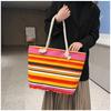 Large Capacity Canvas Bag Women's Shoulder Bag Going Out To Work Shopping Commuting Large Bag Embroidered Canvas Tote Bag