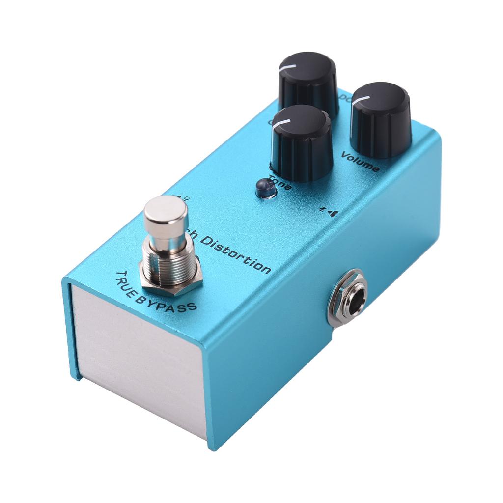 Gitarre Crunch Verzerrung Effektpedal Gain Lautstärke Ton Regler Knopf DC 9V 6,35mm Ein- und Ausgangsschnittstelle Elektrisch