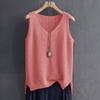 Blusa estiva da donna senza maniche Blusa a maglia Camicia Abbigliamento da donna Blusa con scollo a V Top da donna Camicie