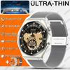 New Ultra Thin Smart Watch Men  Always Show Time 150+Sports Bluetooth Call NFC IP68 Waterproof GPS Track Smart Watch Woman